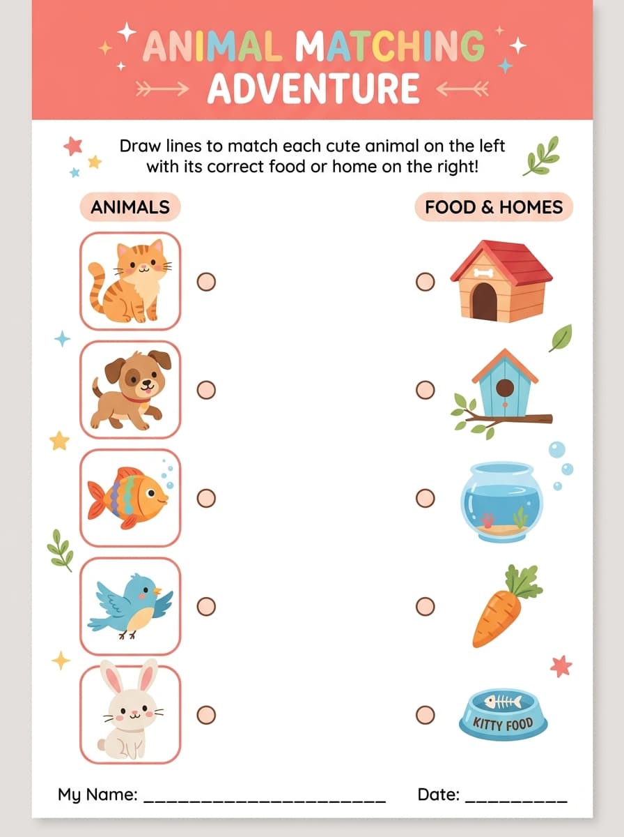 Matching, Sorting & Shadows sample